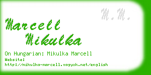 marcell mikulka business card